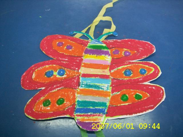 我画的蝴蝶风筝，来个近照